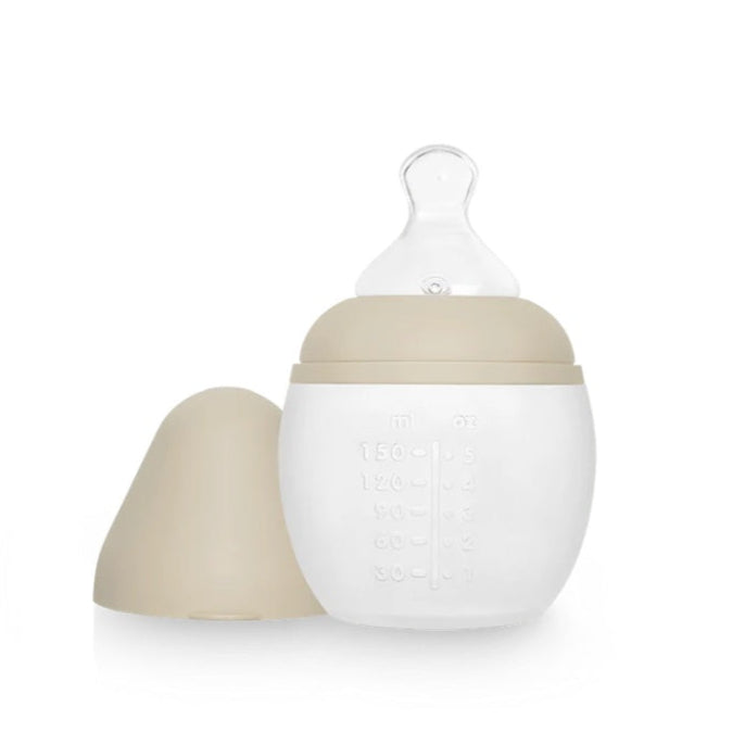 Elhee Silicone Baby Bottle - Sand - 150ml