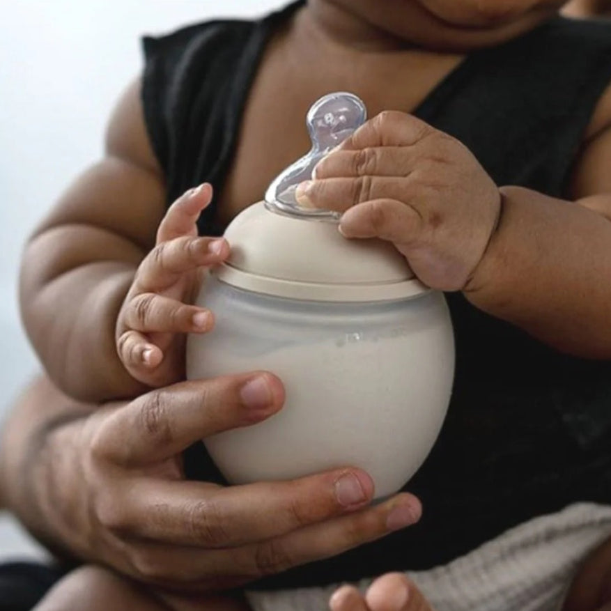 Elhee Silicone Baby Bottle - Sand