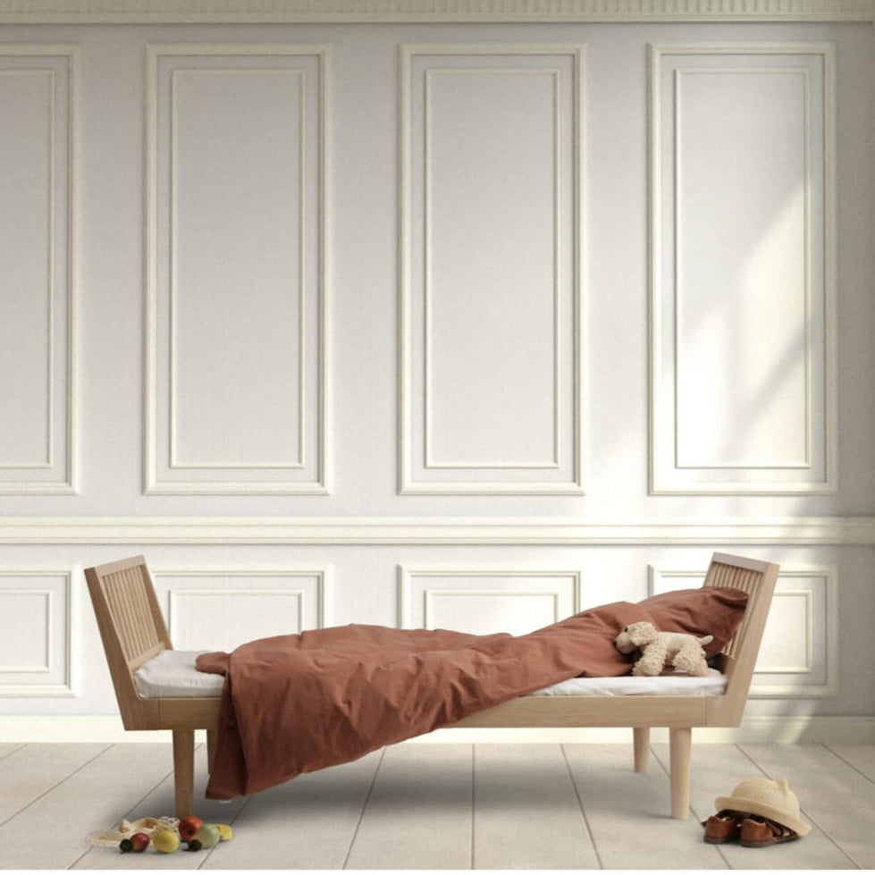 Kas Kopenhagen Solid Oak Eli Bed - 90 x 160cm