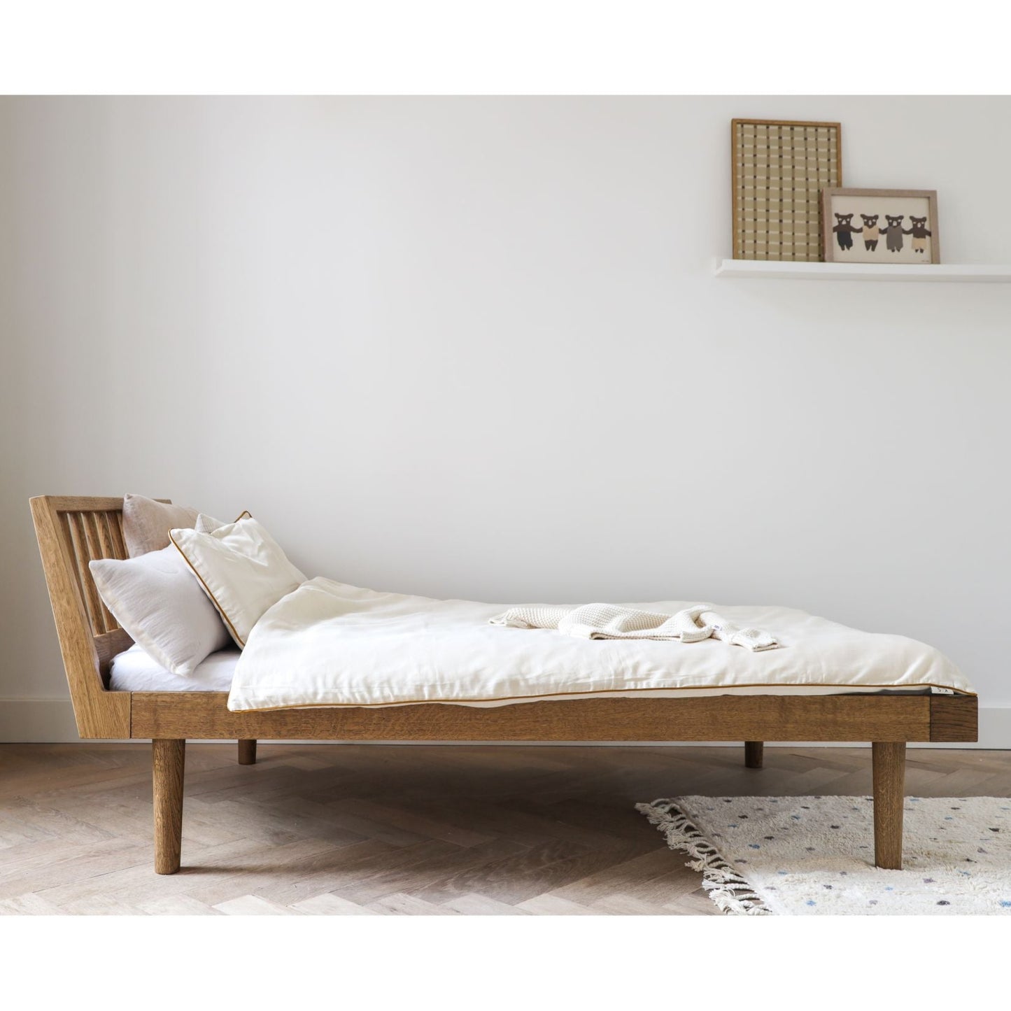 Kas Kopenhagen Solid Oak Eli Junior Combi Bed - 90 x 160cm