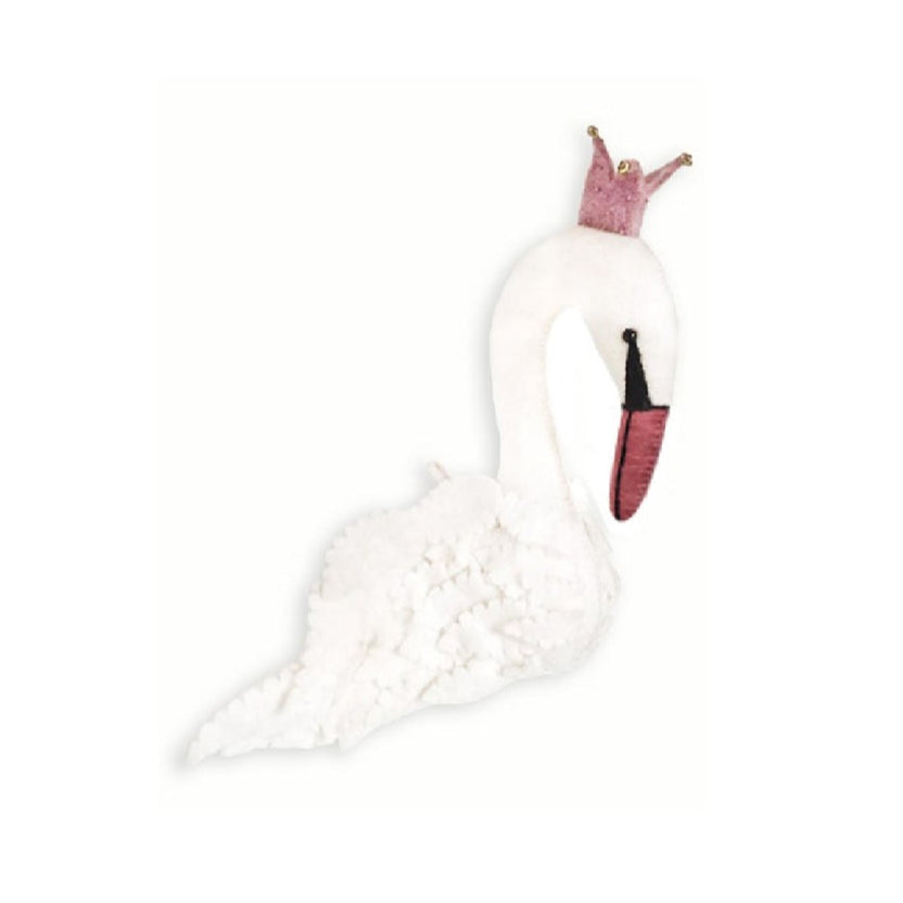 Gamcha Felt Animal Wall Head - Swan