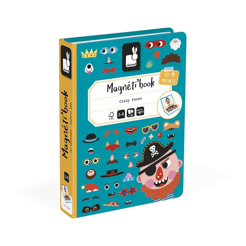 Janod Magneti'Book - Crazy Faces