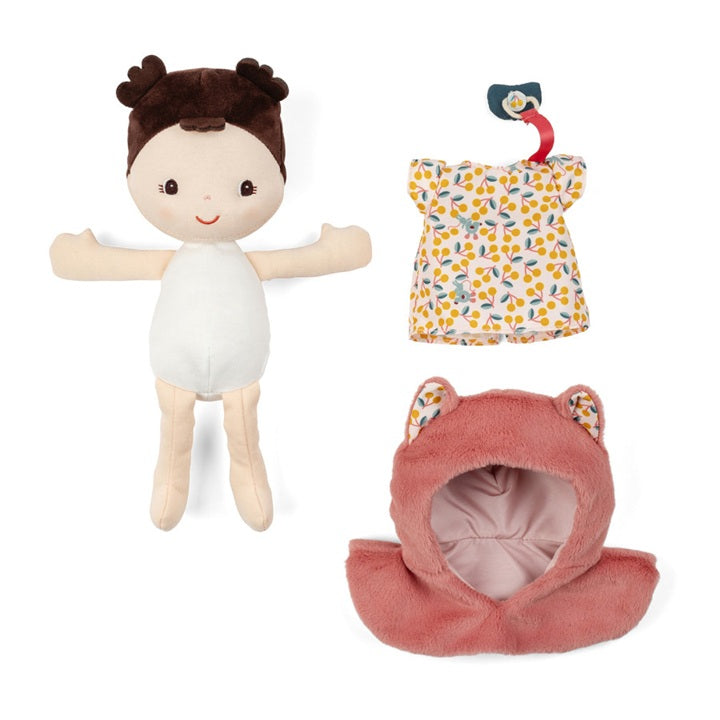 Lilliputiens Fabric Doll & Baby Carrier - Jeanne