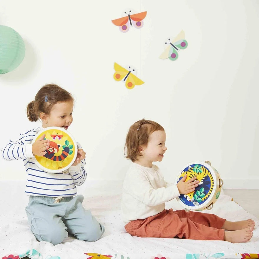 Janod Wooden Tambourine (2 Designs Available)