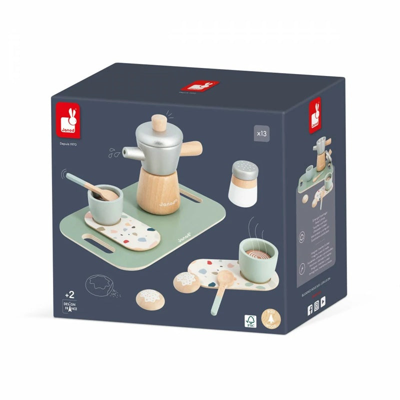 Janod Wooden Italian-Style Coffee Play Set