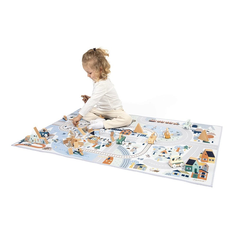 Janod Mountain Valley Playmat - Cross Roads