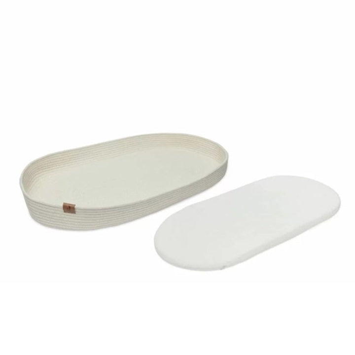 Jollein Changing Basket with Mattress - Natural