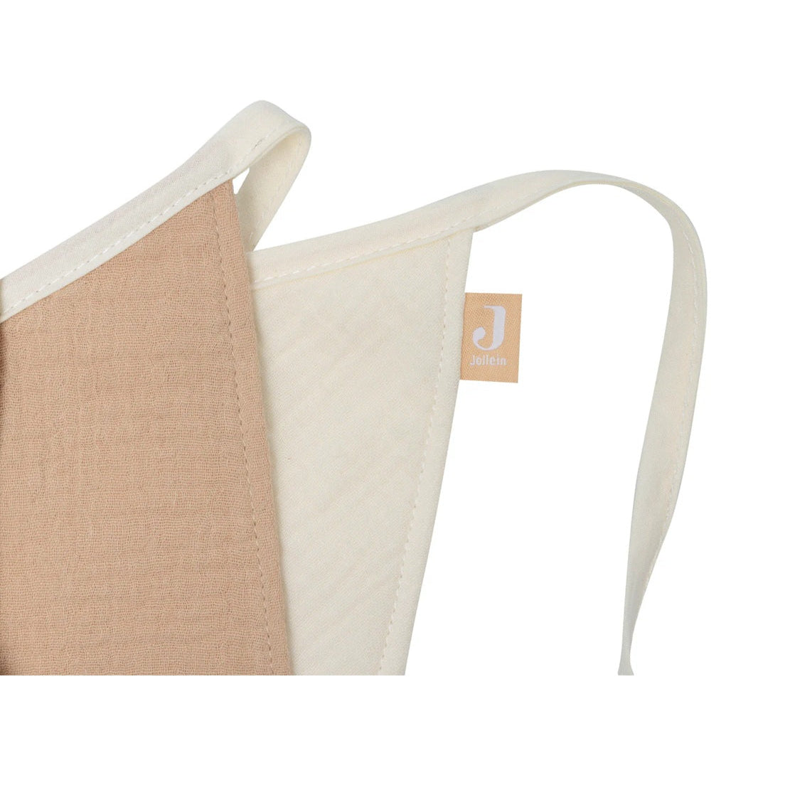 Jollein Cotton Flag Bunting - Biscuit/Ivory