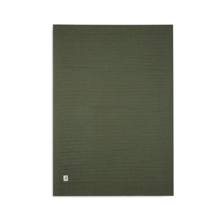 Jollein Organic Cot Blanket - Pure Knit - Leaf Green