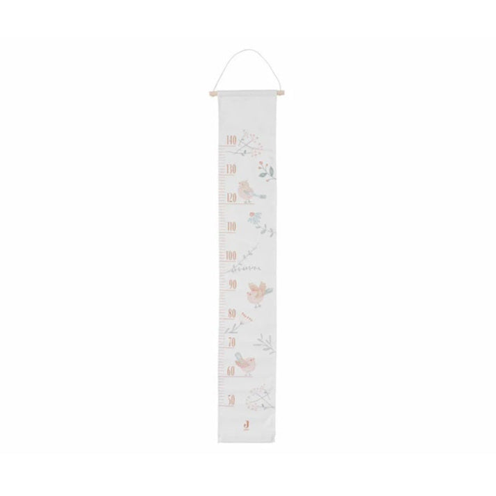 Jollein Cotton Canvas Height Chart - Lovely Birds