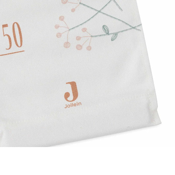 Jollein Cotton Canvas Height Chart - Lovely Birds