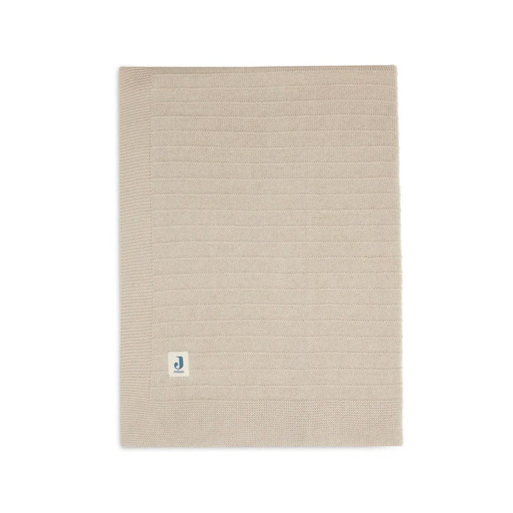 Jollein Organic Cot Blanket - Pure Knit - Nougat