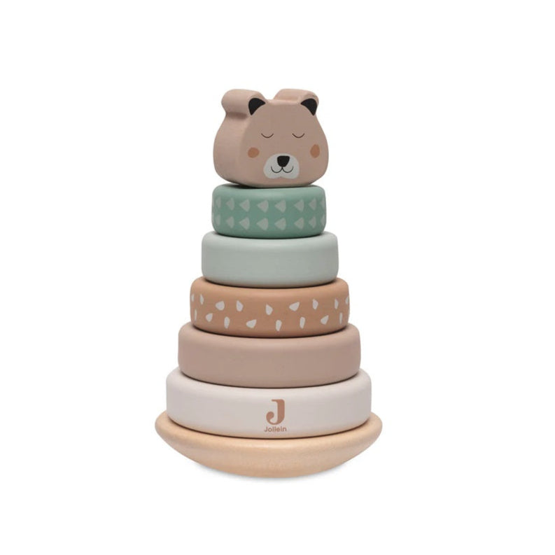 Jollein Wooden Rocking Ring Stacker - Jungle Jambo