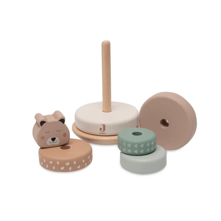 Jollein Wooden Rocking Ring Stacker - Jungle Jambo