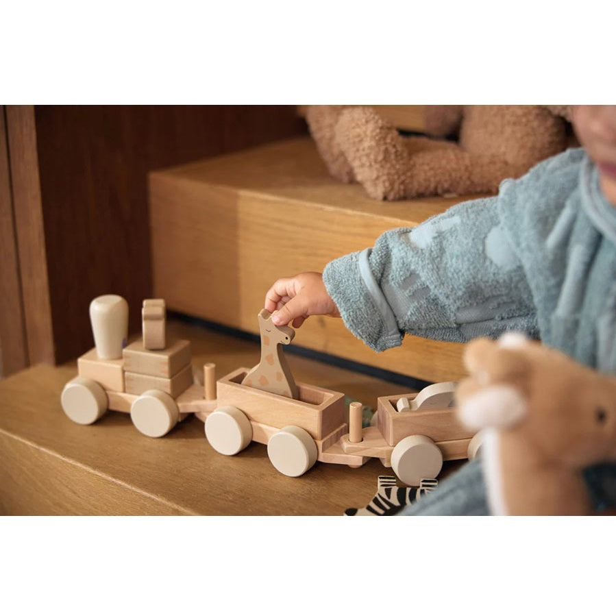 Jollein Wooden Stacking Train - Jungle Jambo