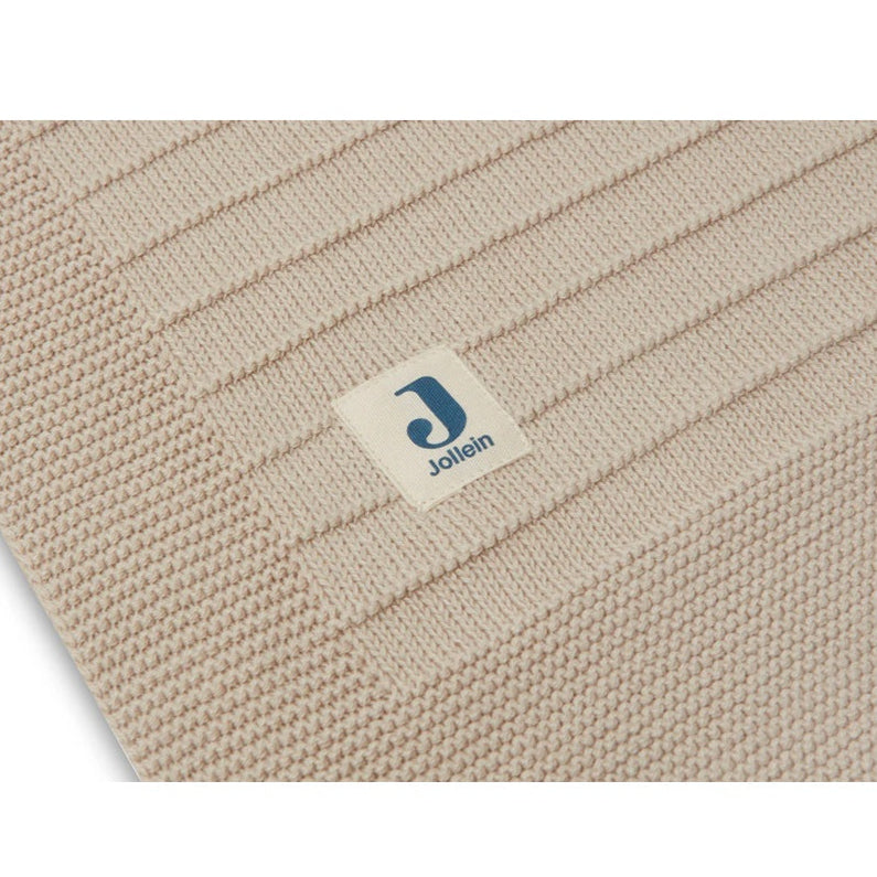 Jollein Organic Cot Blanket - Pure Knit - Nougat