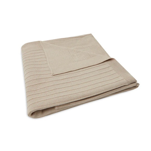 Jollein Organic Cot Blanket - Pure Knit - Nougat