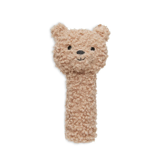 Jollein Soft Baby Rattle - Teddy Bear - Biscuit