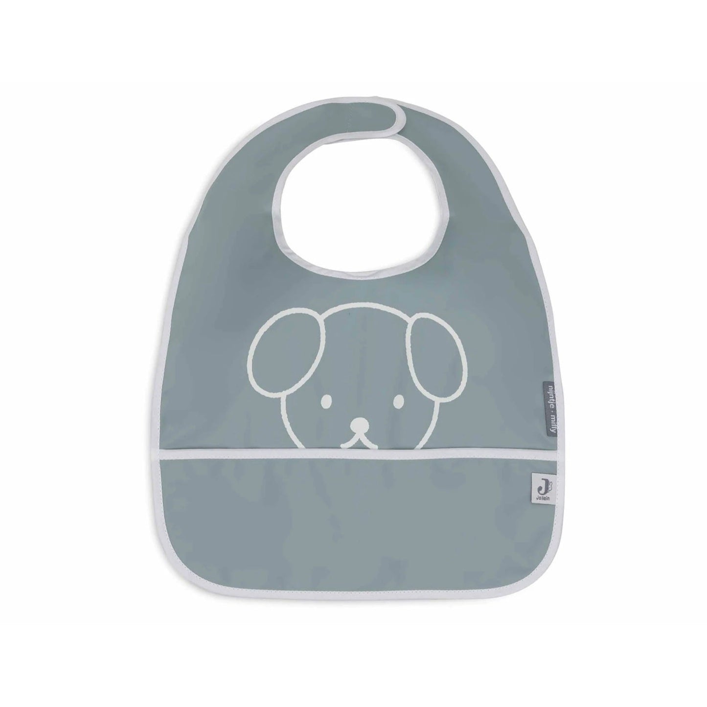 Jollein Waterproof Bib - 2 Pack - Miffy & Snuffy Peekaboo Sea Green