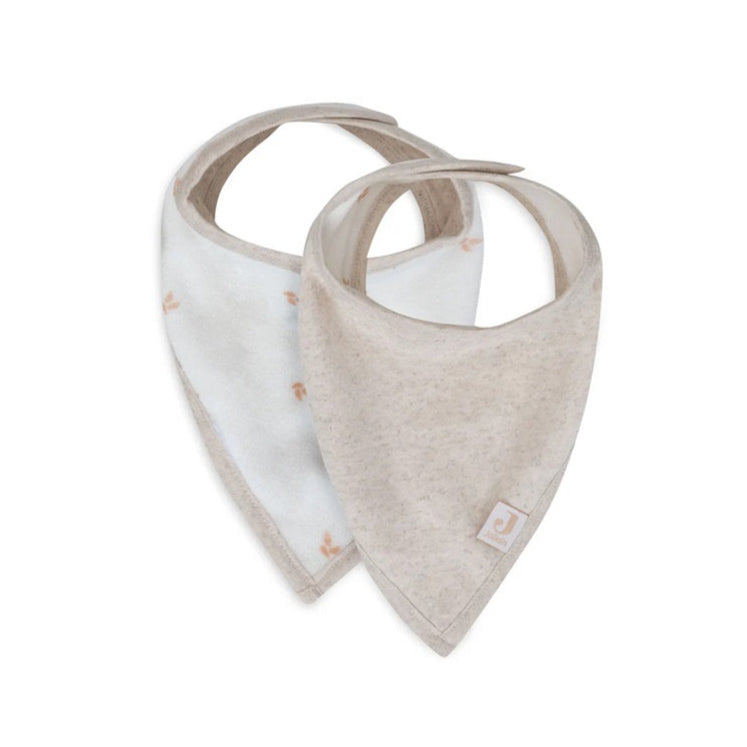 Jollein Baby Bandana Dribble Bib - 2 Pack - Harvest/Natural