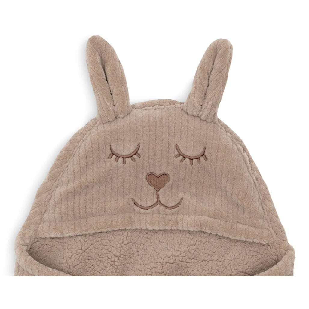 Jollein Rib Wrap Blanket - Cloudy/Bunny