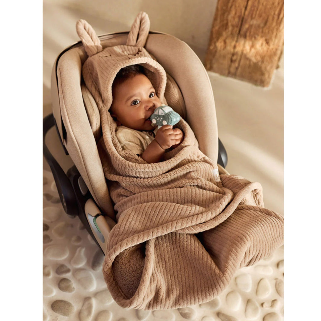 Jollein Rib Wrap Blanket - Cloudy/Bunny