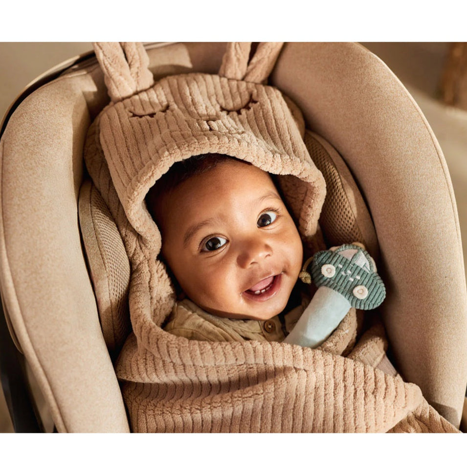 Jollein Rib Wrap Blanket - Cloudy/Bunny
