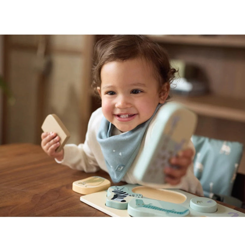 Jollein Baby Bandana Dribble Bib - 2 Pack - Twinkling Sea Green