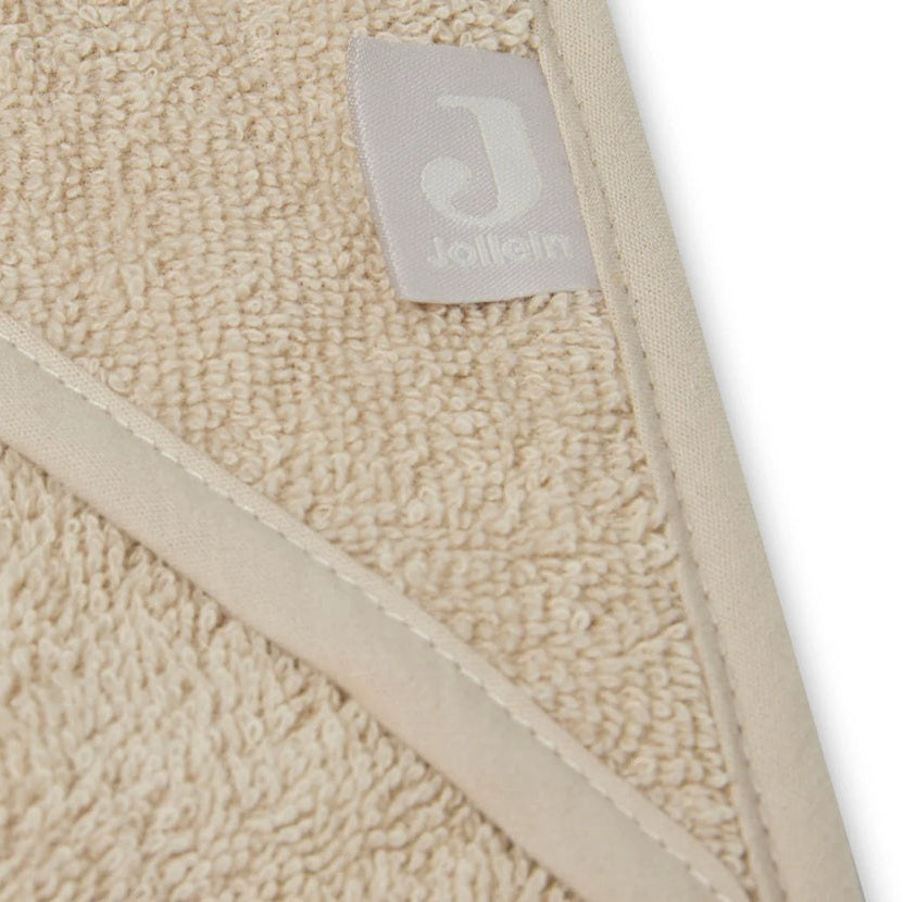 Jollein Organic Hooded Terry Baby Towel - Nougat