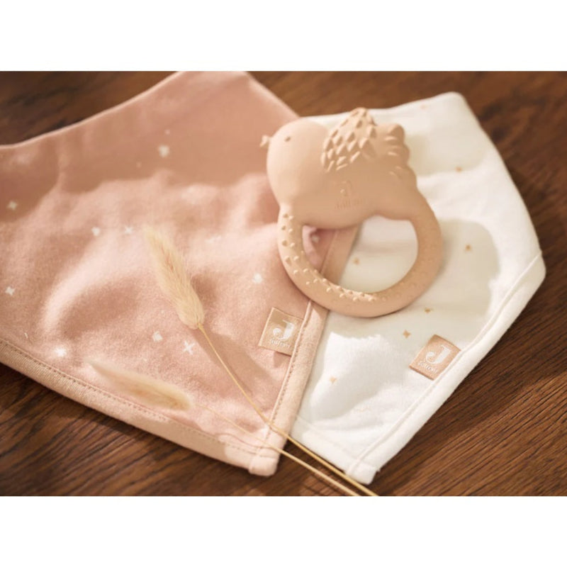 Jollein Baby Bandana Dribble Bib - 2 Pack - Twinkling Wild Rose