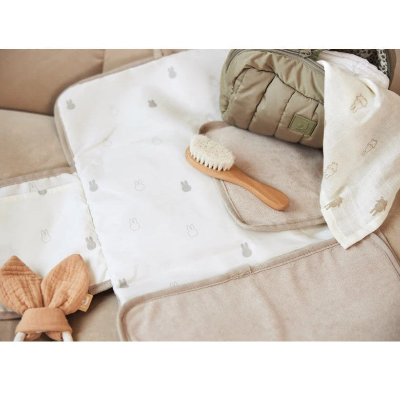 Jollein Travel Changing Pad - Terry - Miffy Nougat