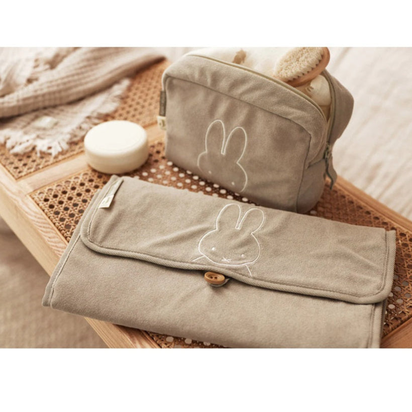 Jollein Travel Changing Pad - Terry - Miffy Olive Green