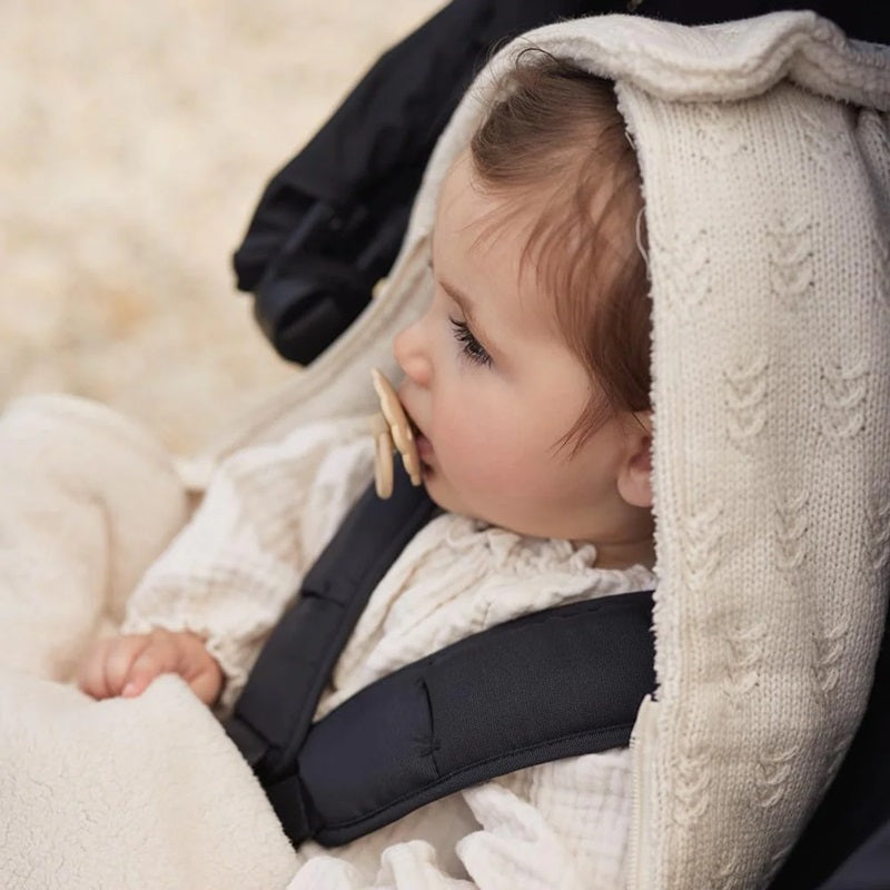 Jollein Footmuff - Grain Knit - Oatmeal (Group 0+)