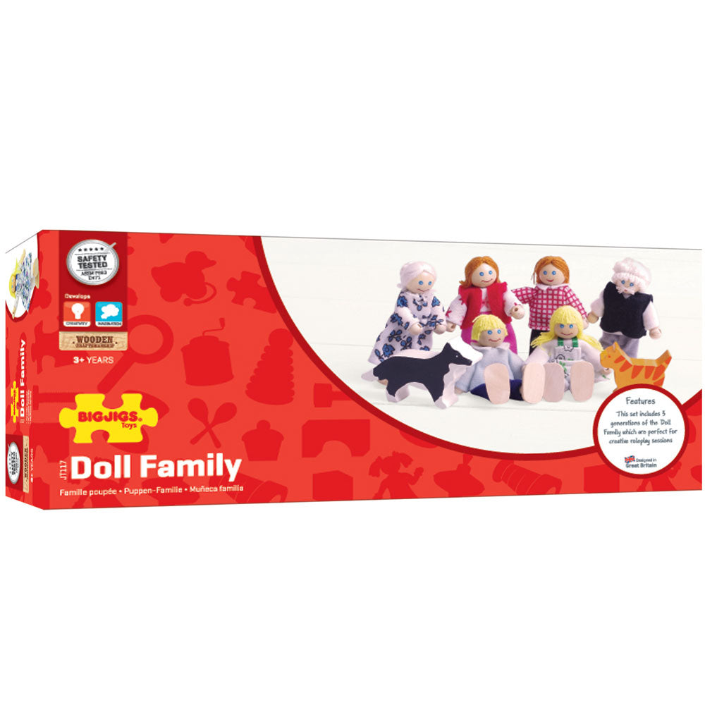 Bigjigs Heritage Doll Family Playset