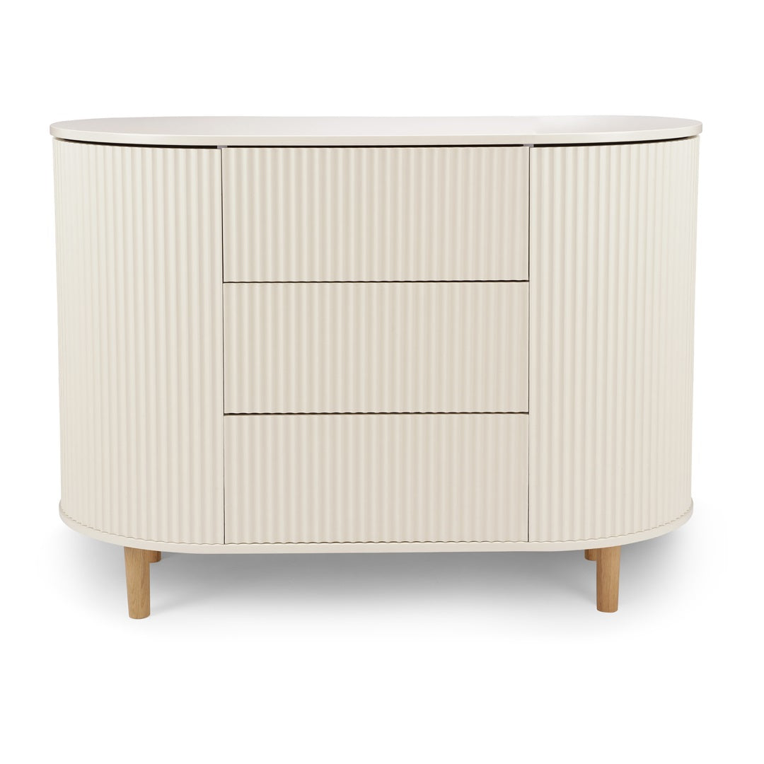 Kas Kopenhagen Kai Dresser & Changing Unit - Cream Oak