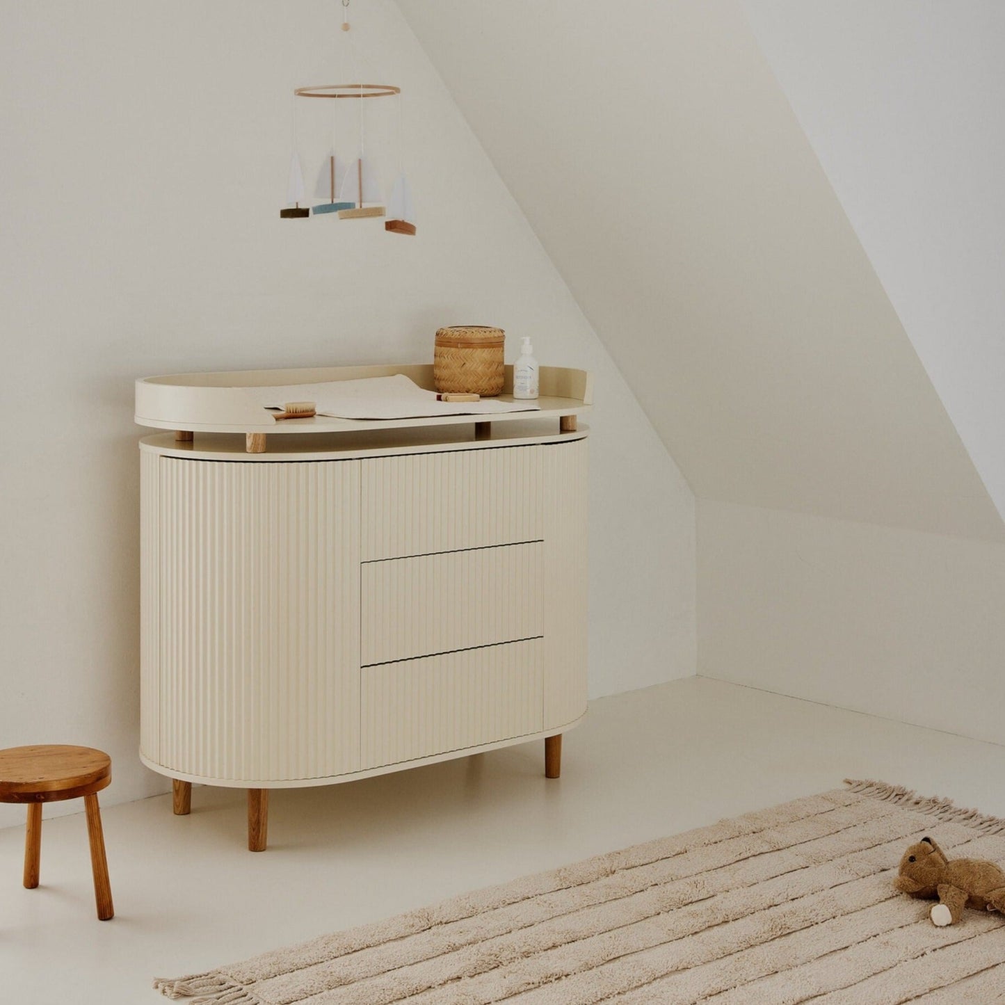 Kas Kopenhagen Kai Dresser & Changing Unit - Cream Oak
