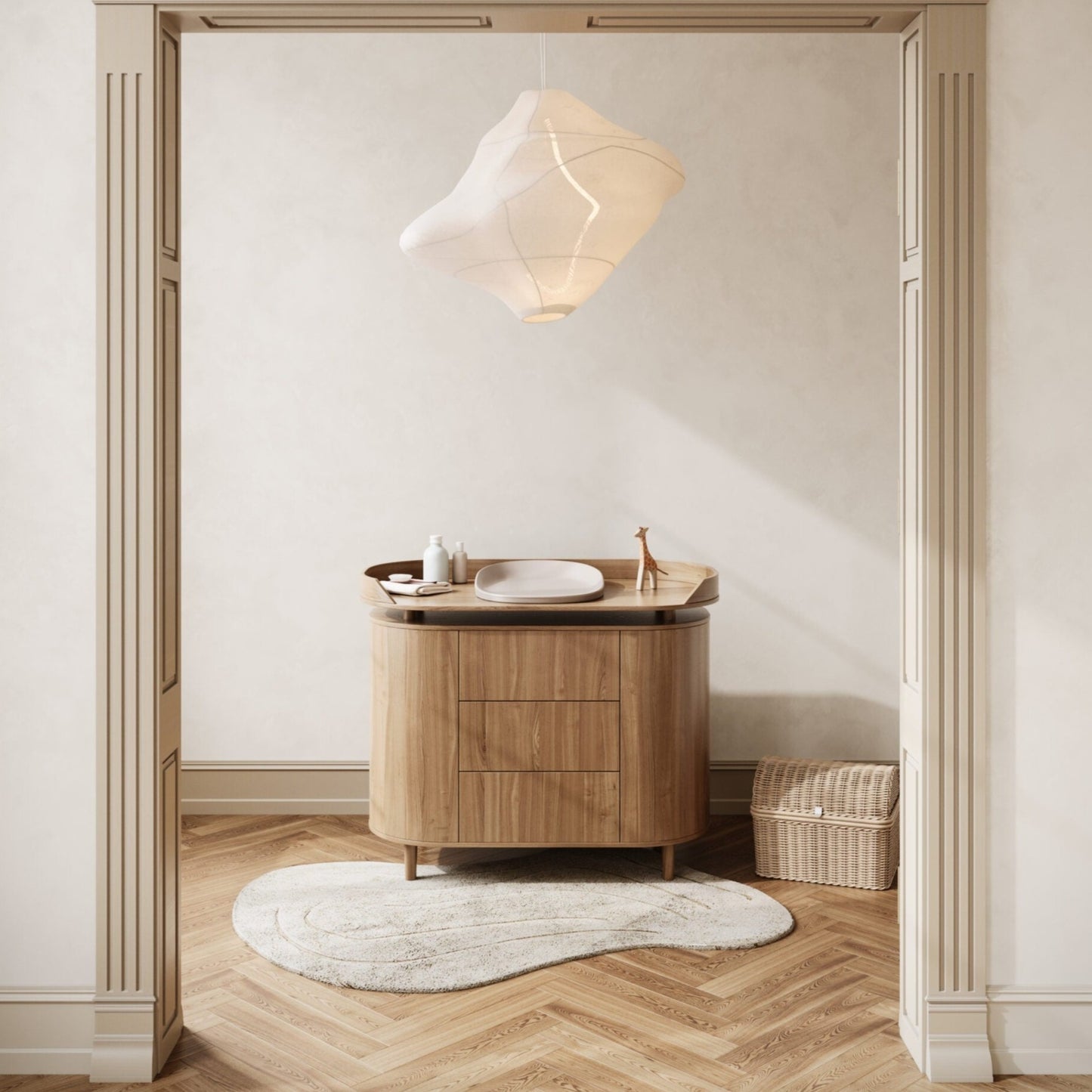 Kas Kopenhagen Kai Dresser & Changing Unit - Natural Oak