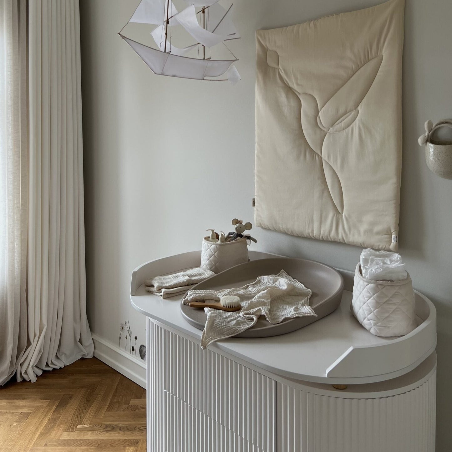 Kas Kopenhagen Kai Dresser & Changing Unit - Cream Oak