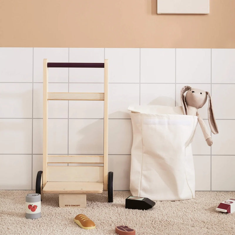 Kid's Concept Wooden Toy Shopping Cart