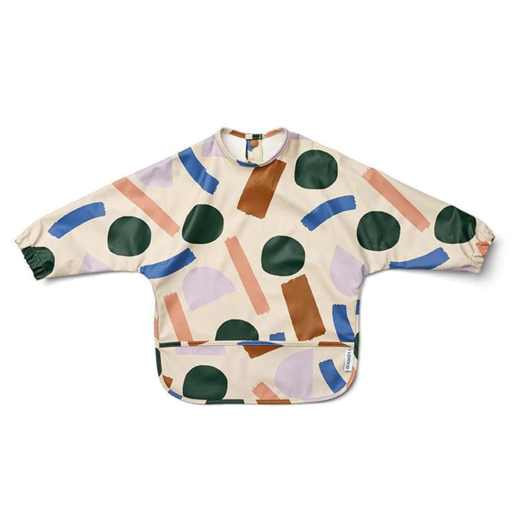 Liewood Merle Cape Bib - Paint Stroke/Sandy