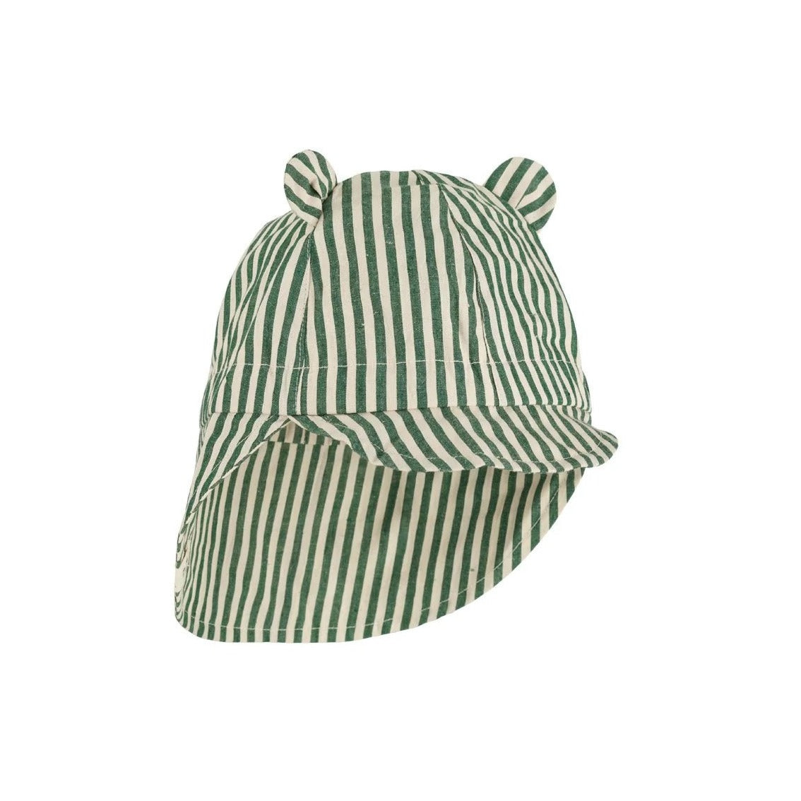 Liewood Children's Gorm Sun Hat - Garden Green/Sandy Stripe