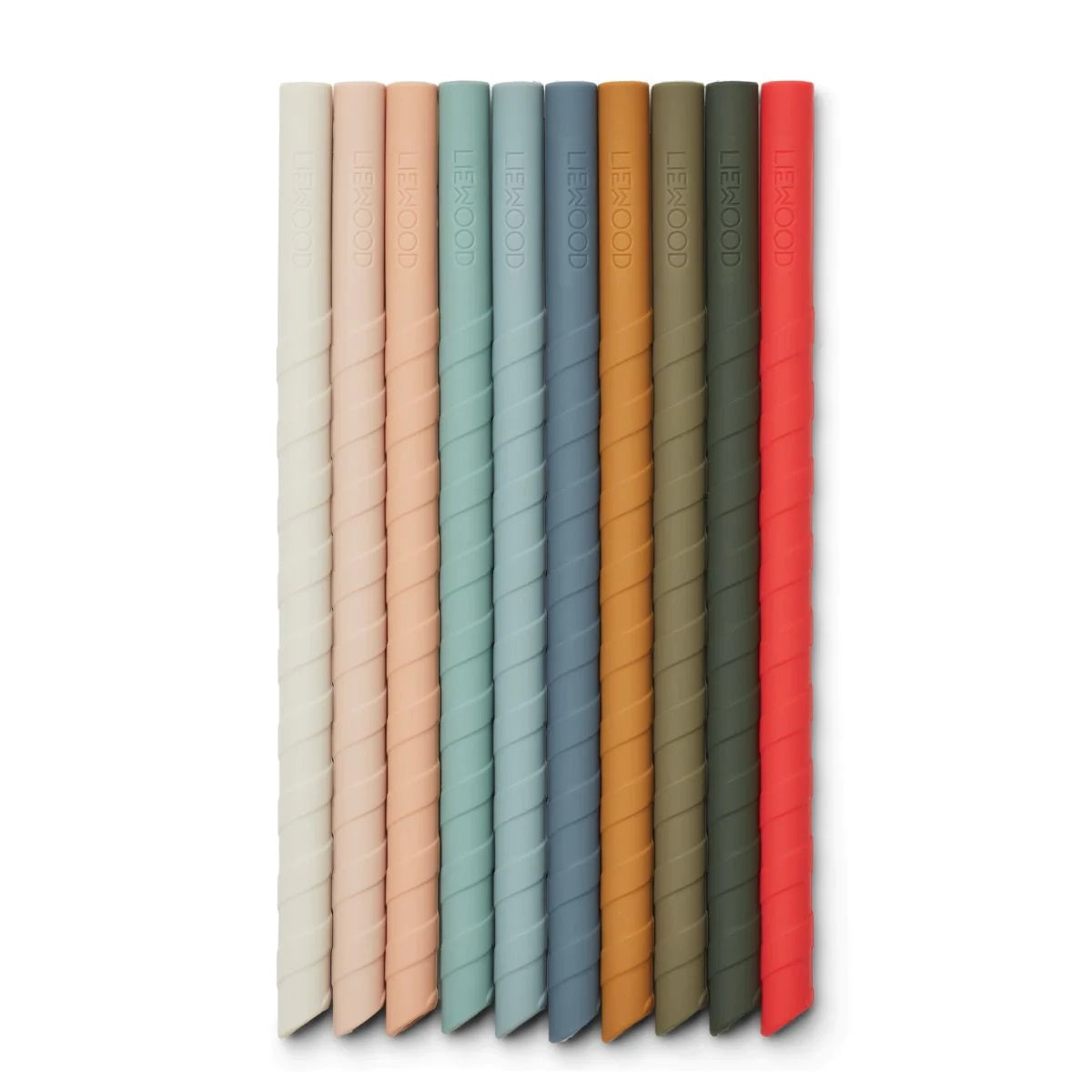 Liewood Timoti Silicone Straws - 10 Pack - Multi Mix