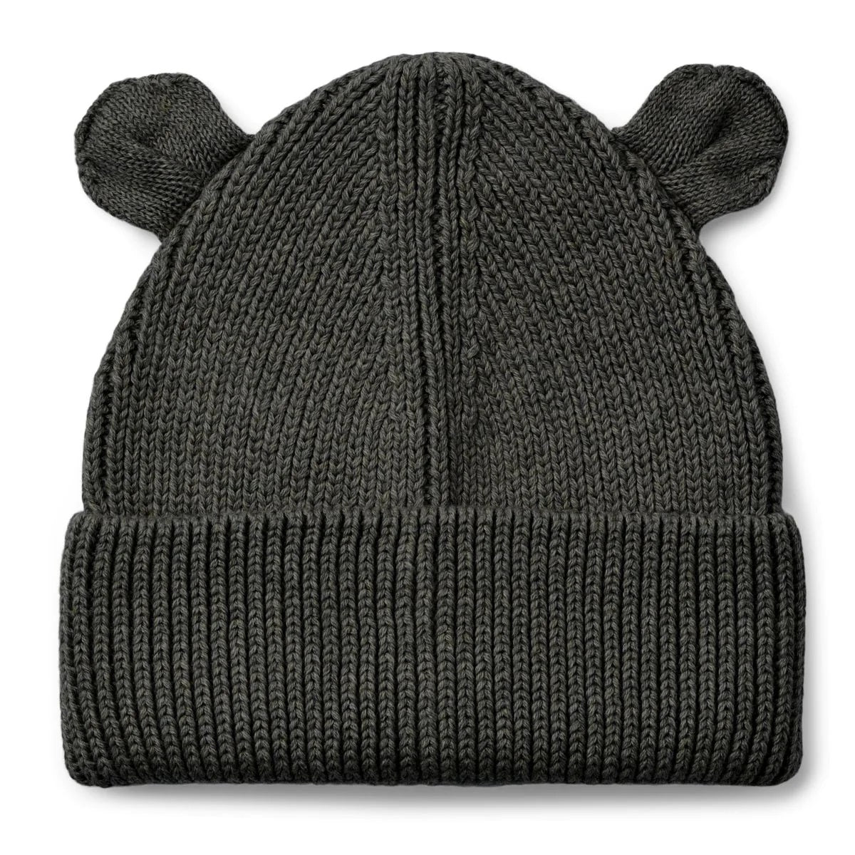 Liewood Gina Rib Knit Beanie - Dark Grey Melange