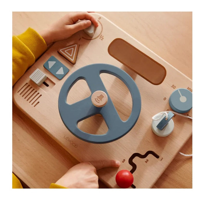 Liewood Magnus Wooden Play Board - Faune Green Multi Mix