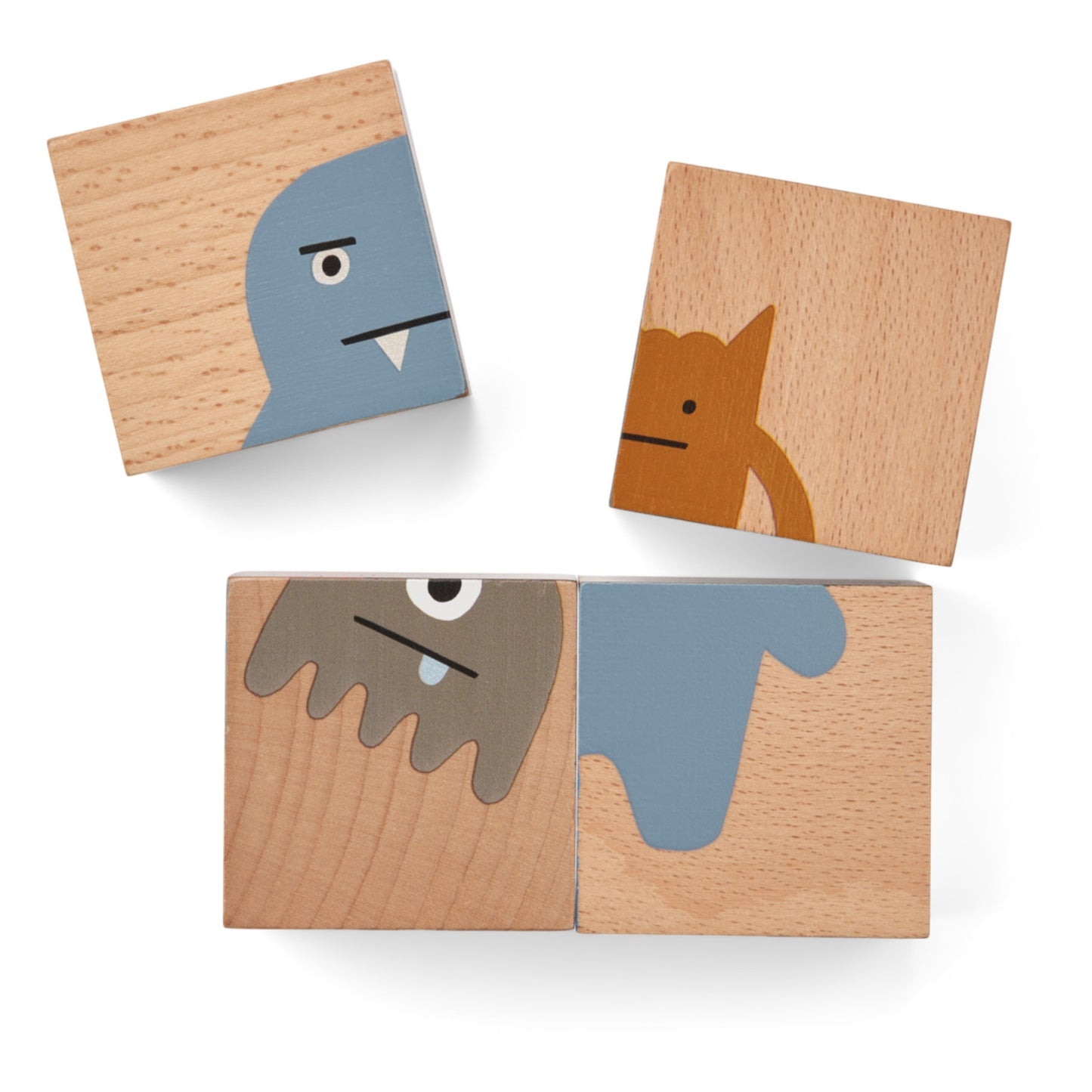 Liewood Aage Wooden Puzzle - Monster/Nature