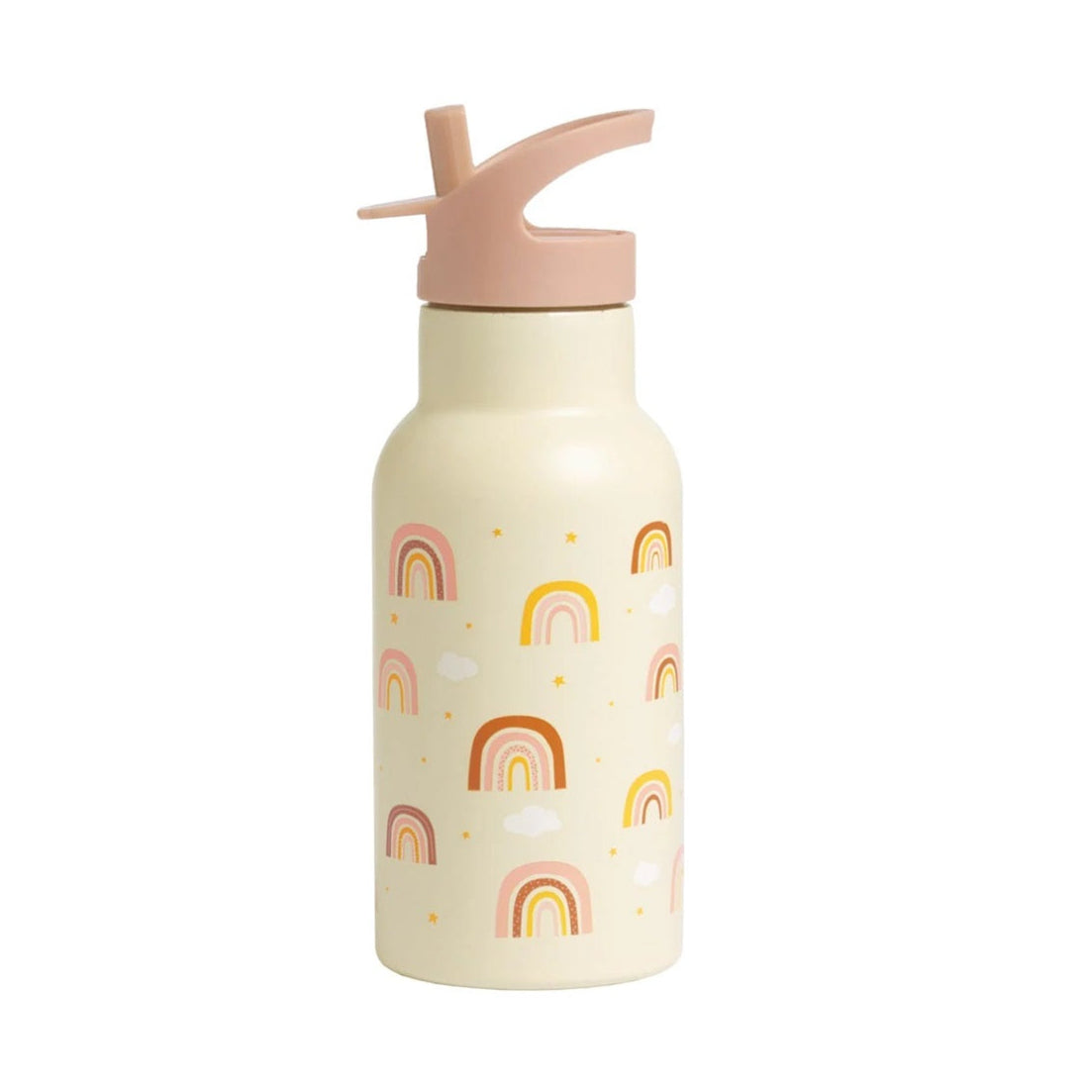 A Little Lovely Company Stainless Steel Drinks Bottle - 350ml - Rainbows