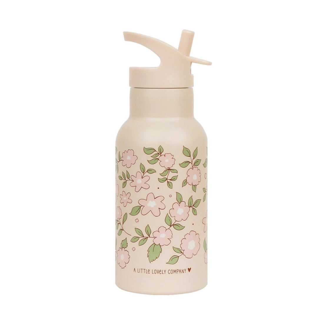 A Little Lovely Company Stainless Steel Drinks Bottle - 350ml - Blossom Pink