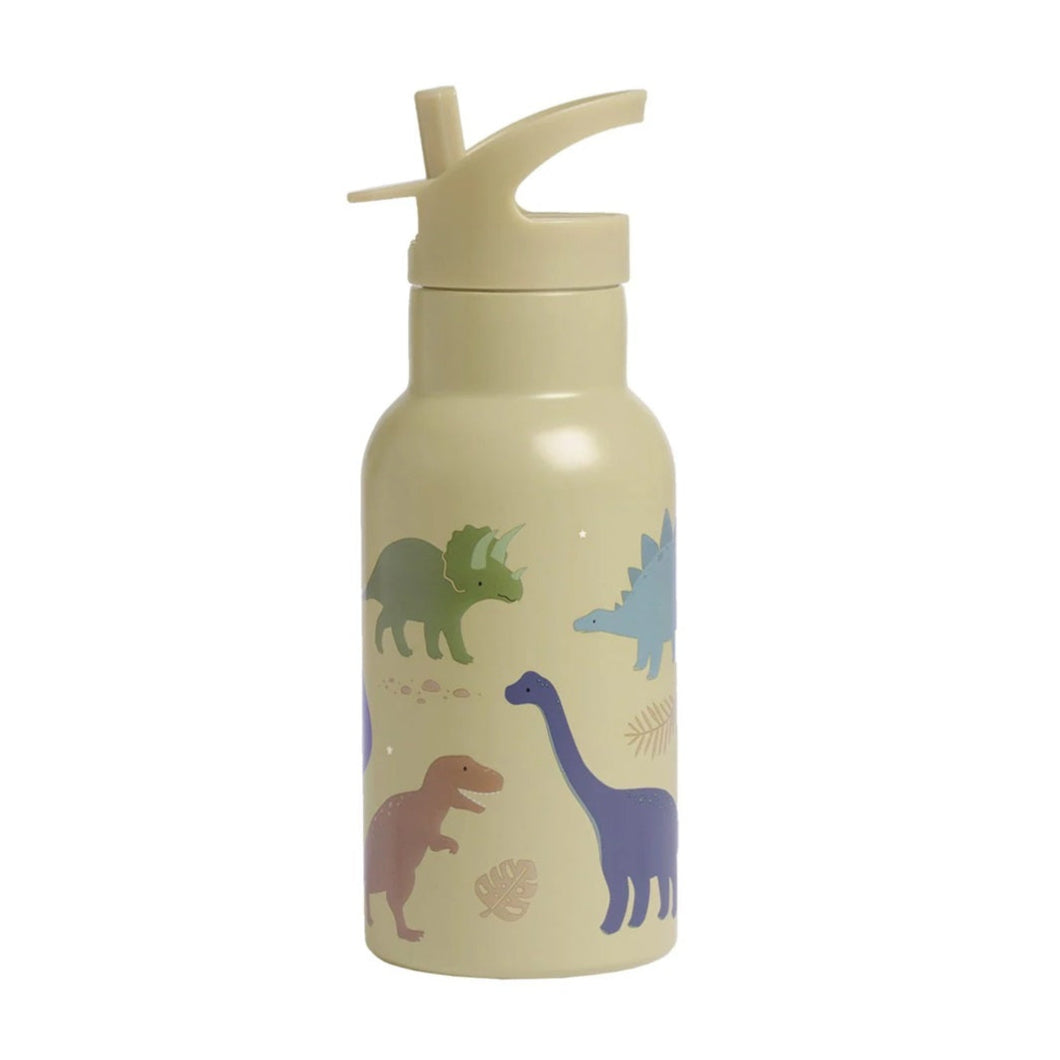 A Little Lovely Company Stainless Steel Drinks Bottle - 350ml - Dinosaurs