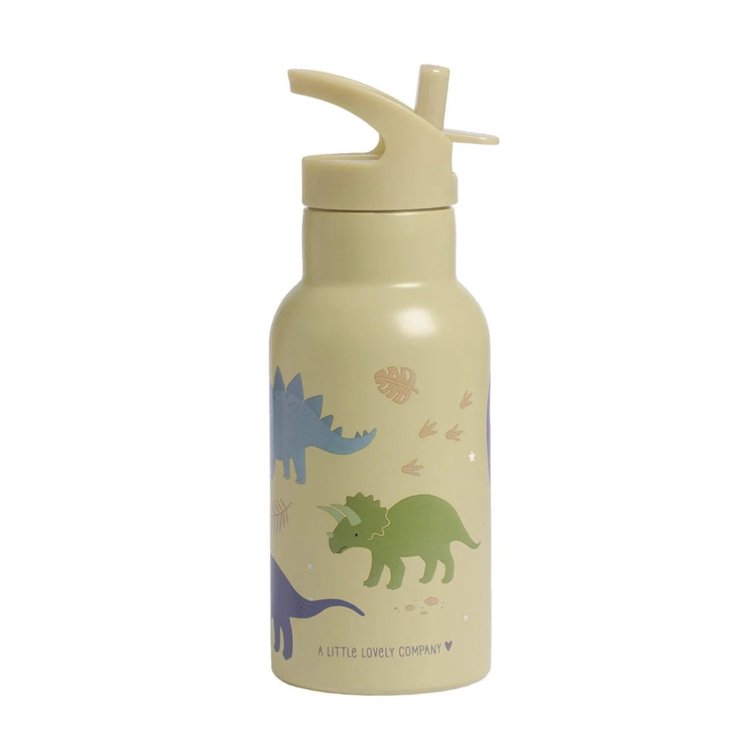 A Little Lovely Company Stainless Steel Drinks Bottle - 350ml - Dinosaurs