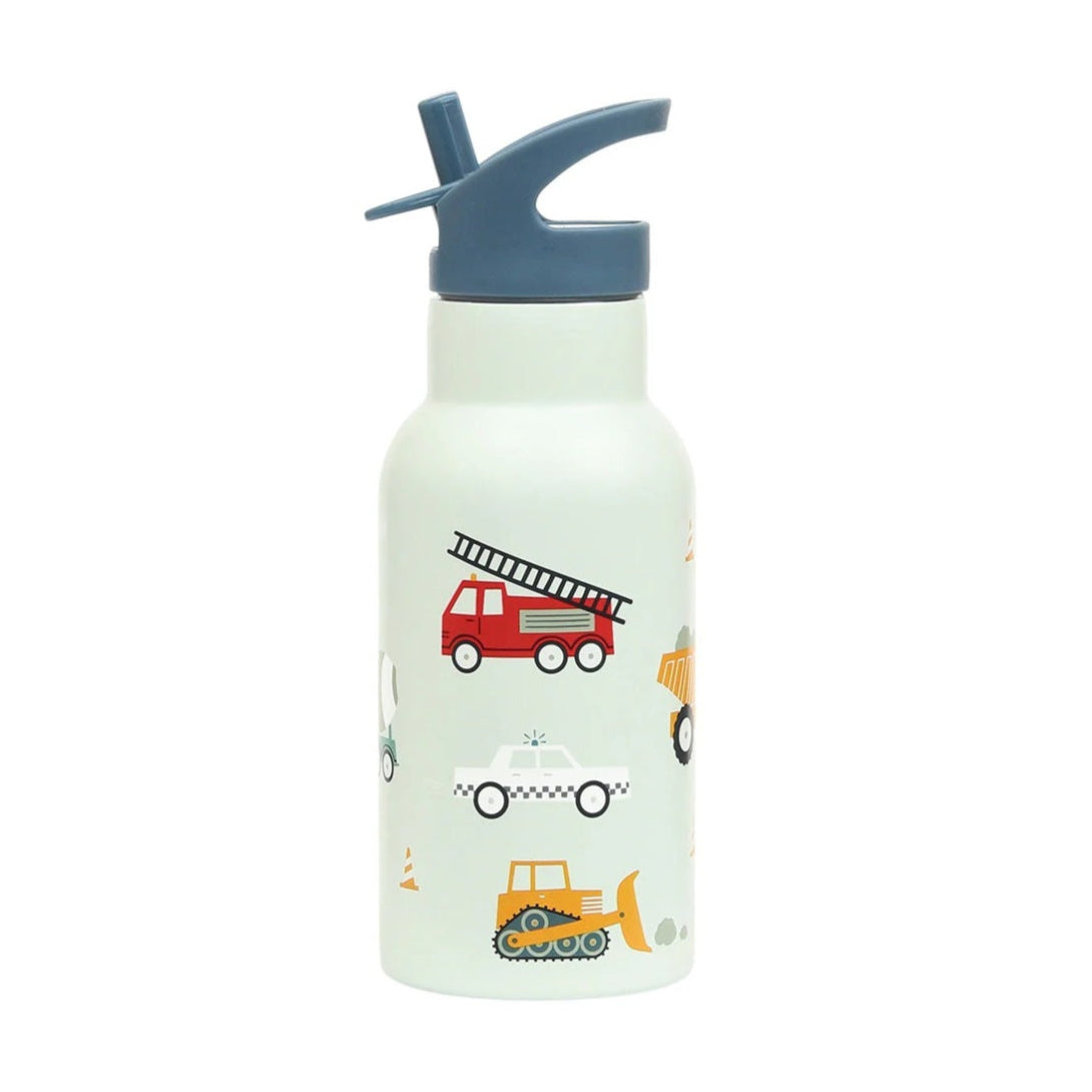 A Little Lovely Company Stainless Steel Drinks Bottle - 350ml - Vehicles